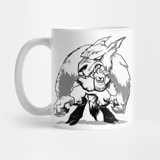 Sheep In Wolf's Clothing (black + white) Mug